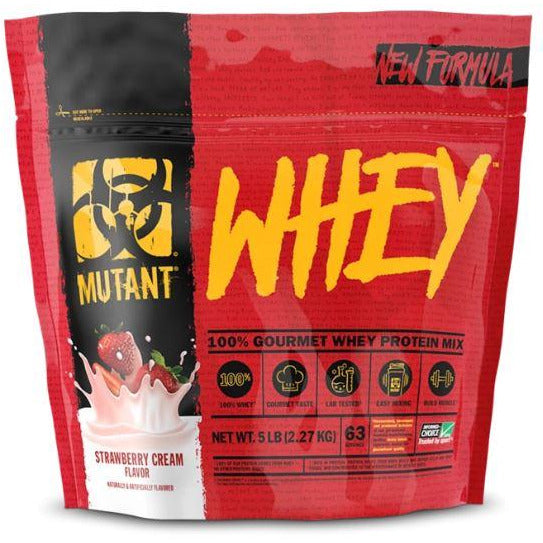 Mutant Whey (5 lbs) Whey Protein Strawberry and Cream Mutant