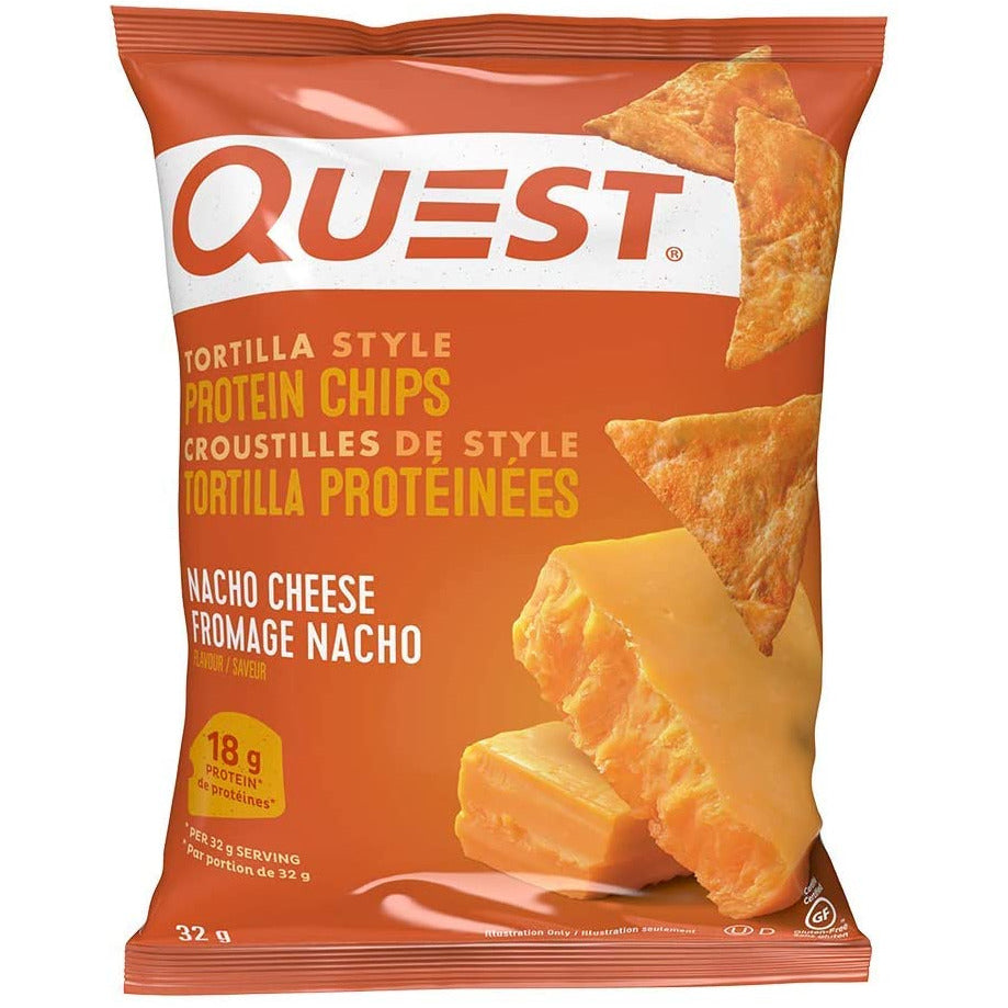 Quest Nutrition Protein Chips (1 bag) Protein Snacks Tortilla Style Nacho Cheese Quest Nutrition