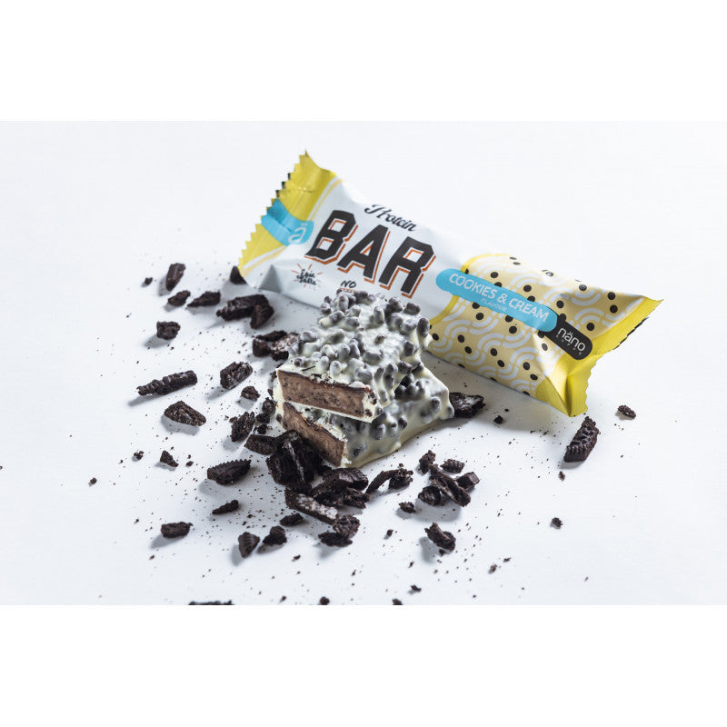 Nano Supplements Protein Bar (1 bar) Protein Snacks Cookies & Cream BEST BY MAY 26, 2023,Caramel Peanut BEST BY MAY 26, 2023,Choco & Caramel Nano Supplements nano-supplements-protein-bar