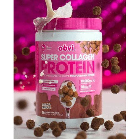 Obvi Flavoured Collagen Protein (30 servings) collagen Cocoa Cereal  BEST BY 03/23 OBVI