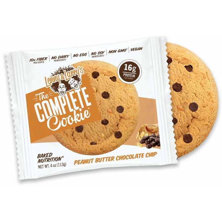 Lenny & Larry's Vegan Protein Cookie (1 cookie) Protein Snacks Peanut Butter Chocolate Chip Lenny & Larry