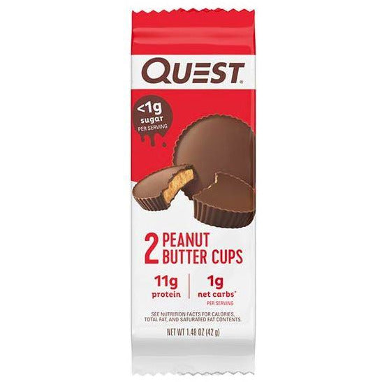 Quest Peanut Butter Cups (1 2-cup package) Protein Snacks Quest