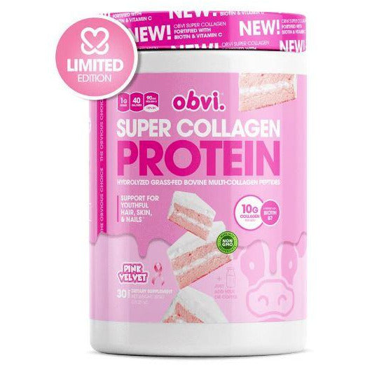 Obvi Flavoured Collagen Protein (30 servings) collagen LIMITED EDITION! Pink Velvet OBVI
