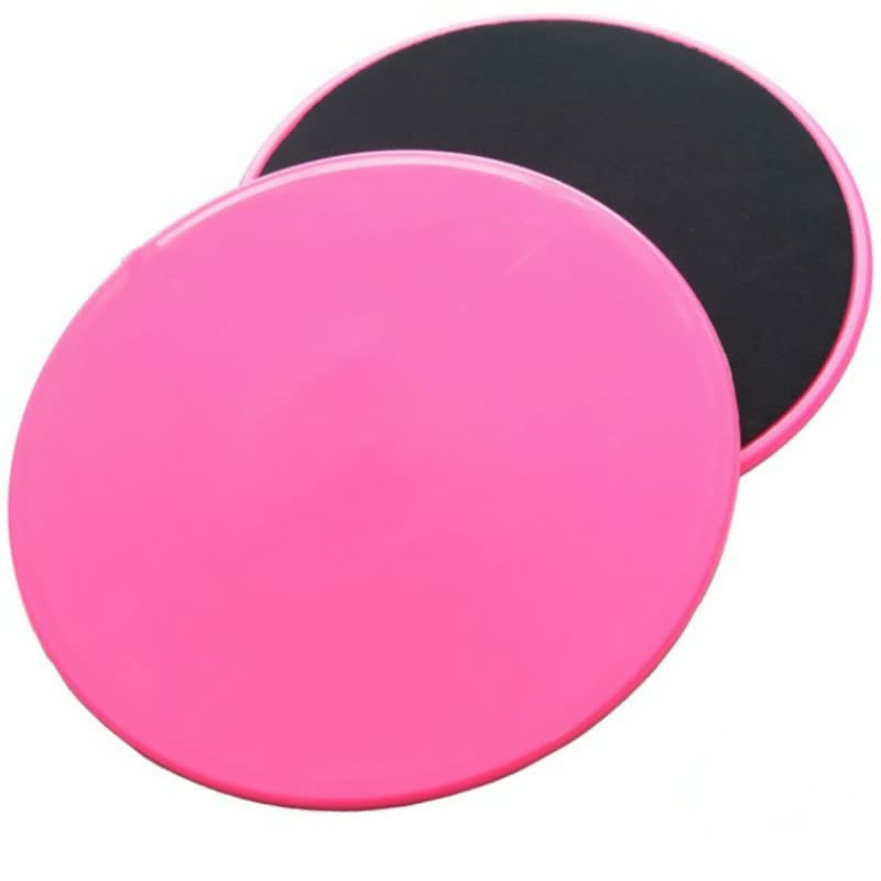 Dual Sided Exercise Core Sliders (2pcs) Fitness Accessories Pink Circle Top Nutrition and Fitness