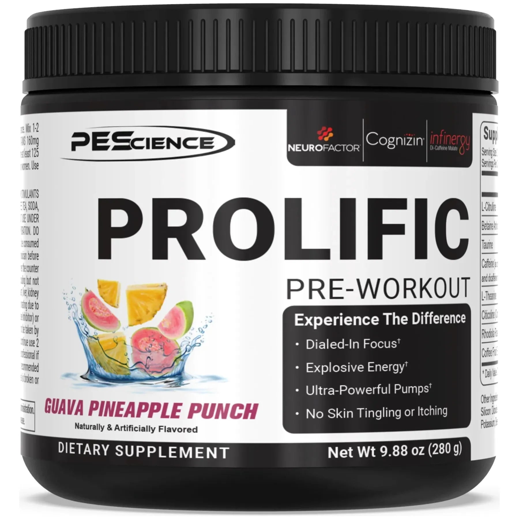PEScience Prolific Pre-Workout (40 servings) comming-soon-pescience-prolific-pre-workout-40-servings Pre-workout Guava Pineapple Punch PEScience
