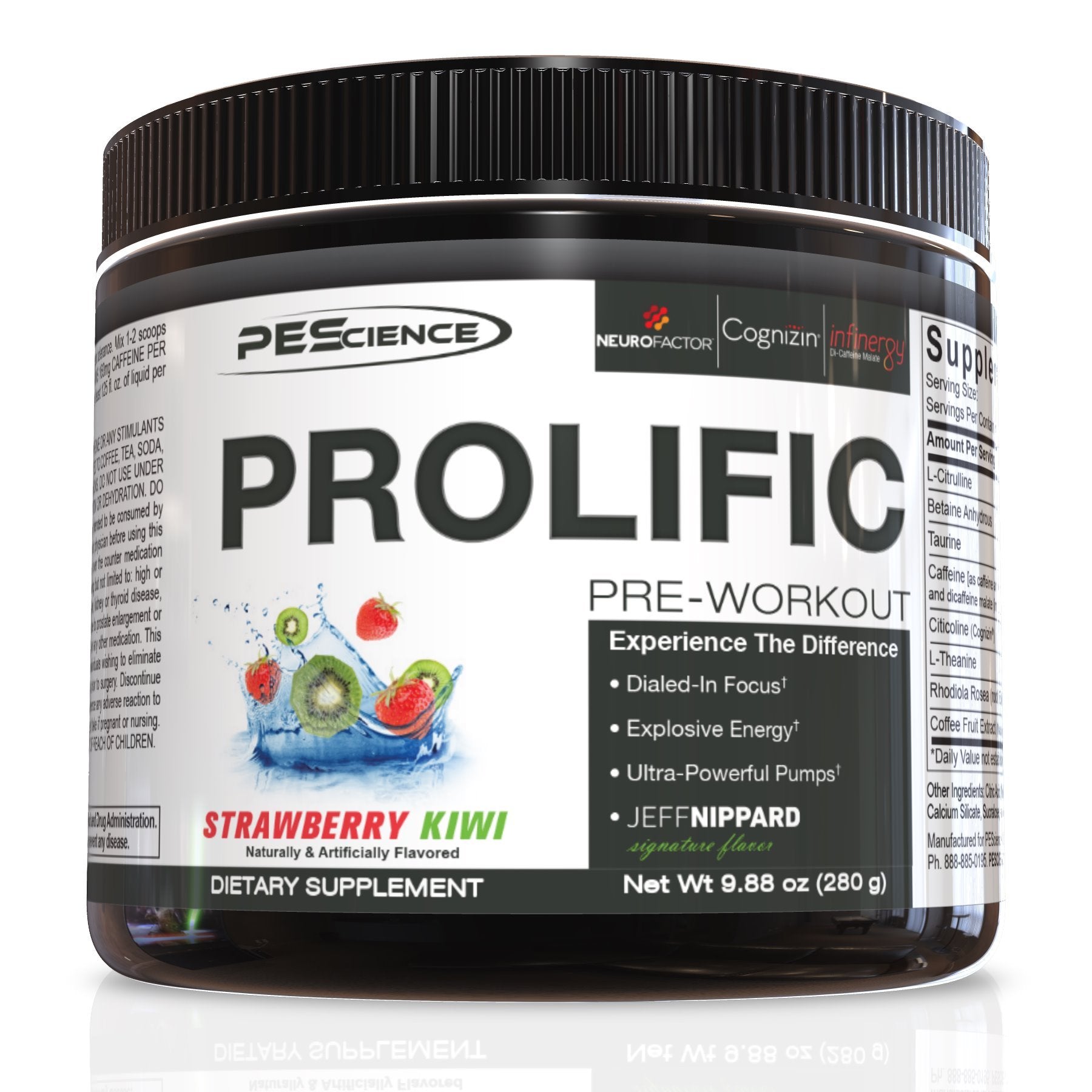 PEScience Prolific Pre-Workout (40 servings) Pre-workout Strawberry Kiwi PEScience
