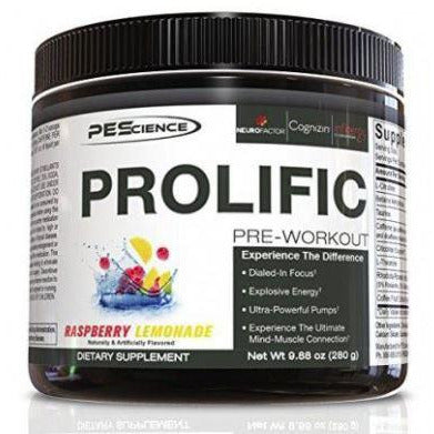 PEScience Prolific Pre-Workout (40 servings) Pre-workout Raspberry Lemonade PEScience