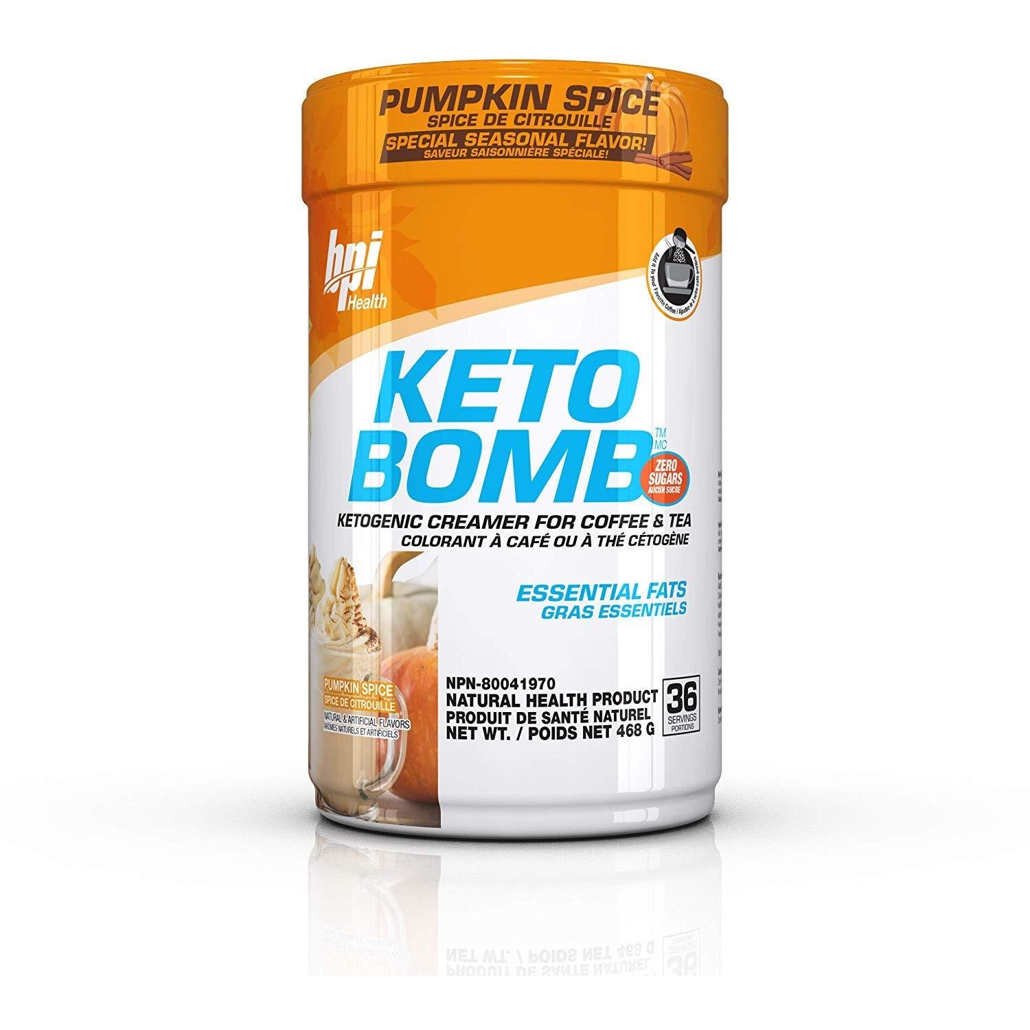 BPI Keto Bomb - Ketogenic MCT Creamer for Coffee and Tea bpi-keto-bomb-1 KETO Supplements Pumpkin Spice BPI
