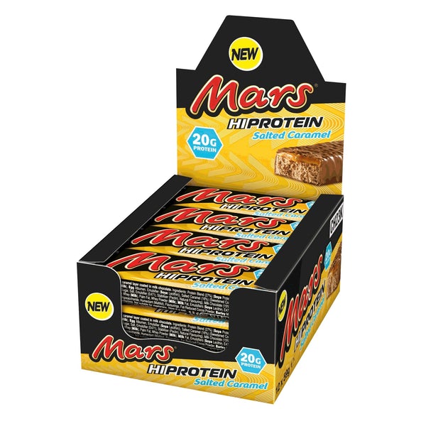 Mars Brand Hi-Protein Bar (1 BOX of 12) Protein Snacks Mars Bar Salted Caramel BEST BY MAR/2023 Mars Brand