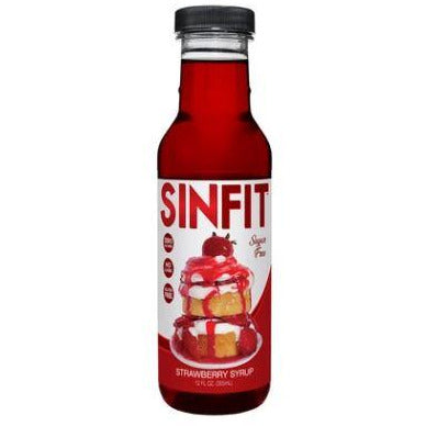 Sinfit Nutrition Sugar Free Pancake Syrup Protein Snacks Strawberry Syrup Sinfit Nutrition
