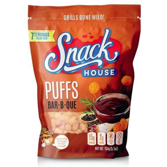 Snackhouse Protein Puffs / Cereal (7 servings) Protein Snacks BBQ Snackhouse