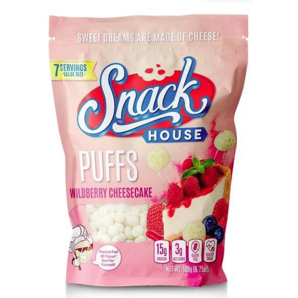 Snackhouse Protein Puffs / Cereal (7 servings) Protein Snacks Wildberry Cheesecake Snackhouse