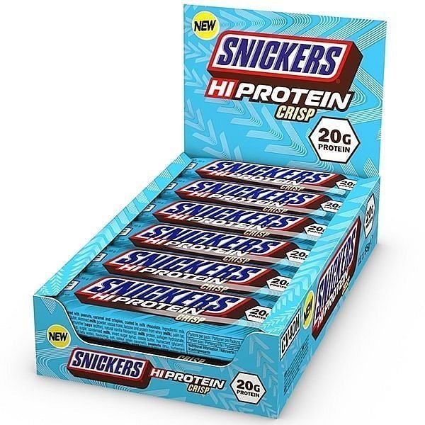 Mars Brand Hi-Protein Bar (1 BOX of 12) Protein Snacks Snickers Crisp Bar BEST BY JAN/2023 Mars Brand