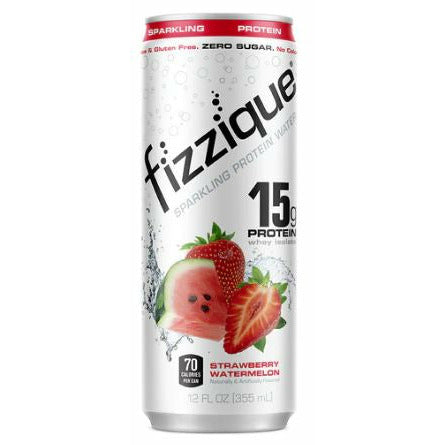 Fizzique Sparkling Protein Water (1 can) Strawberry Watermelon fizzique
