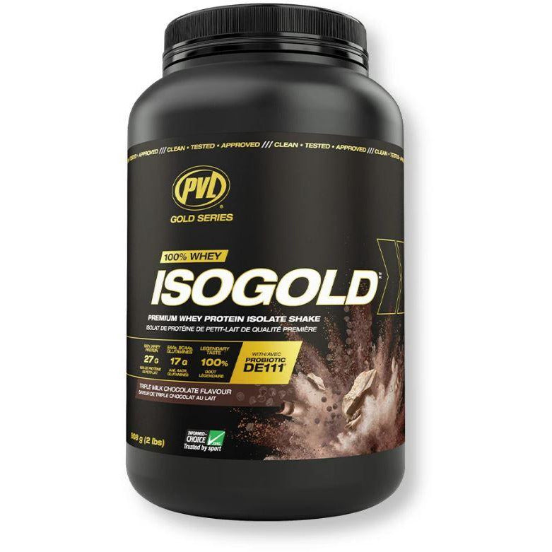 PVL IsoGold Whey Isolate & Hydrolysate (2lb) Whey Protein Triple Milk Chocolate Pure Vita Labs
