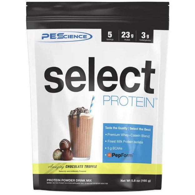 PEScience Select Protein TRIAL SIZE (5 servings) pescience-select-protein-trial-size-5-servings Whey Protein NEW Chocolate Truffle PEScience