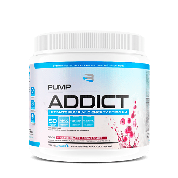 Believe Pump Addict Pre-Workout (50 servings) Pre-workout Frosted Grapes Believe Supplements