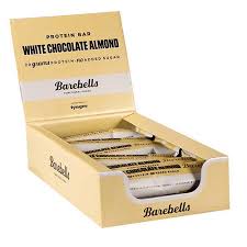 Barebells Protein Bar (Box of 12) Protein Snacks White Chocolate Almond BEST BY APRIL/23 Barebells