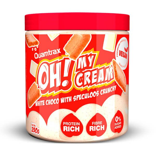 Quamtrax Oh! My Cream Crunchy (250g) quamtrax-oh-my-cream-crunchy-250g White Choco with Speculoos Crunchy Quamtrax Nutrition